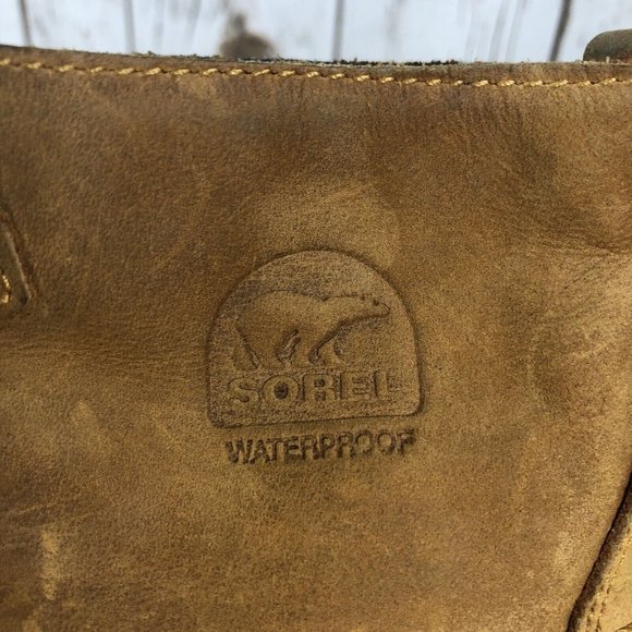 Sorel Out N About Ankle Duck Rain Boots Womens Size 10 Leather LaceUp Waterproof - Picture 7 of 12